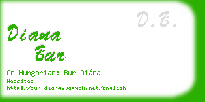 diana bur business card